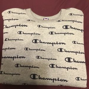Long sleeve champion print sweatshirt